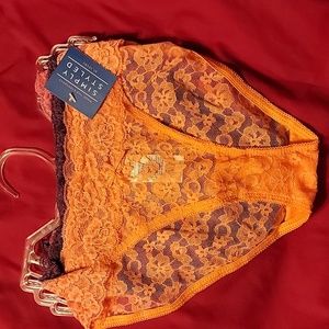 3 Pack Simply Styled Small Lace Panties Bikini Pink Purple New